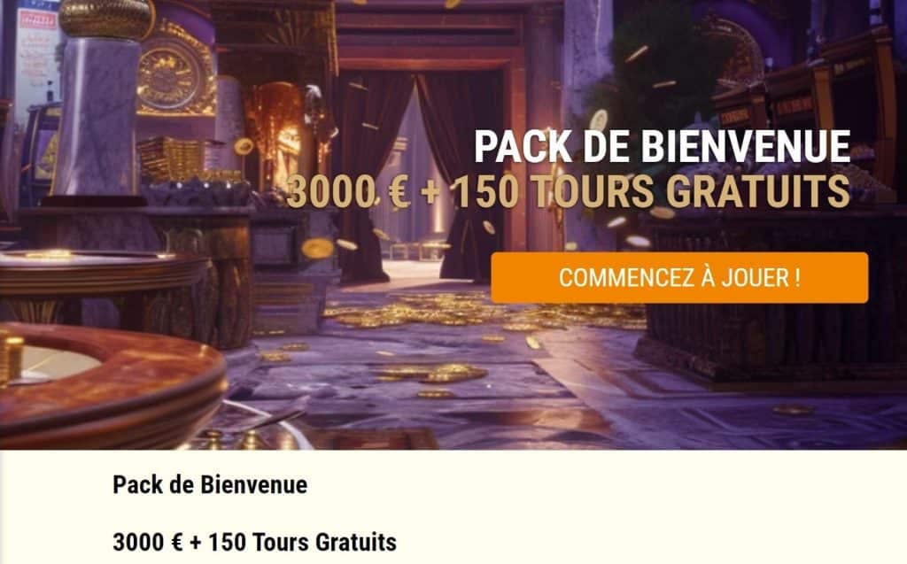 pack de bienvenue jusqu’à 3 000 €